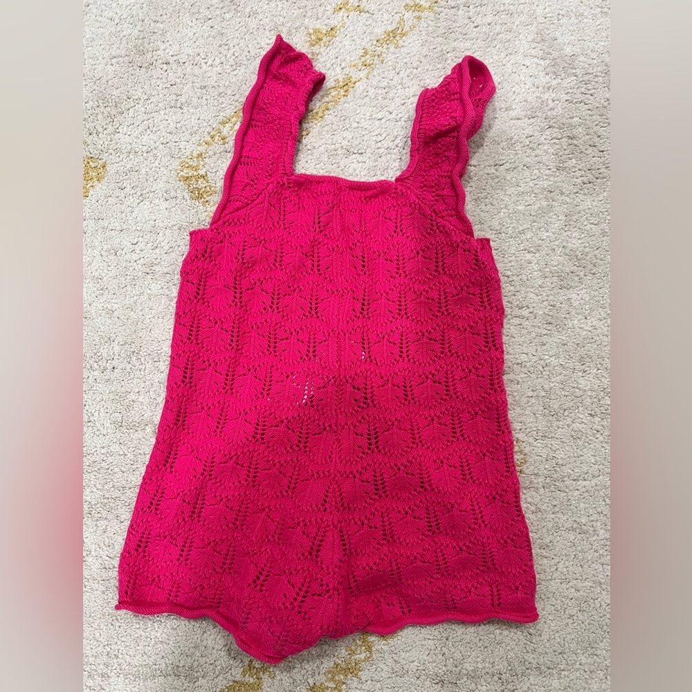 Zara Fuchsia Knit Sleeveless romper
